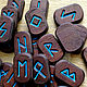 Futhark dark ash turquoise symbols, Runes, Moscow,  Фото №1