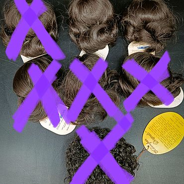 Материалы для творчества ручной работы. Ярмарка Мастеров - ручная работа Парики для кукол. Тёмные. Винтаж. Размер 7-8". Handmade.