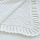 White knitted children's plaid. 100% merino. Baby blankets. Olgamusinaekb. My Livemaster. Фото №5