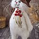 Embroidered fur coat MAKI Cat toy. Stuffed Toys. Knitted toys Olga Bessogonova. My Livemaster. Фото №4