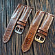 Watch band handmade. Watch Straps. CrazyLeatherGoods. Online shopping on My Livemaster.  Фото №2