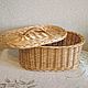 Oval basket from willow twigs with lid. Basket. Elena Shitova - basket weaving. My Livemaster. Фото №5