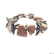Украшения handmade. Livemaster - original item Bracelet made of natural stones Powder. Jasper, accessories Anna Black. Handmade.