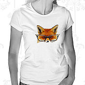 Одежда handmade. Livemaster - original item T-Shirt Fox. Handmade.