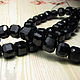 Order Black tourmaline sherl 8 mm faceted square. Elena (luxury-fittings). Livemaster. . Beads1 Фото №3