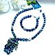 Necklace and bracelet with sodalite, jade 'Evening'. Necklace. Magical Beauty Gems. My Livemaster. Фото №5