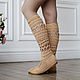 Order Summer boots ' Svetlana'. KnittedBoots. Livemaster. . High Boots Фото №3