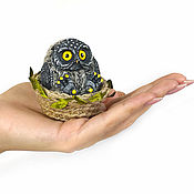 Сувениры и подарки handmade. Livemaster - original item Toy Owl in the nest. Handmade.