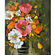 Painting bouquet of flowers 'Sunny hibiscus' - oil on canvas, Pictures, Belgorod,  Фото №1