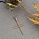 Elegant female cross made of gold with natural diamonds. Cross. jewelry-market. Online shopping on My Livemaster.  Фото №2