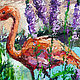 Flamingo bird oil painting on canvas. Pictures. Svetlana Samsonova. My Livemaster. Фото №4