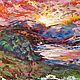Order Painting of a mountain lake sunset colors 'Pearl banks'. Russian Oil Paintings. Livemaster. . Pictures Фото №3