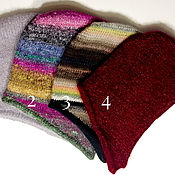 Аксессуары handmade. Livemaster - original item Hoods: Knitted women`s helmet hood mini made of wool and mohair. Handmade.
