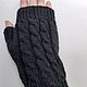 Order Eugene's mittens, black. HOBBIMANIYA. Livemaster. . Mitts Фото №3