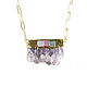 Amethyst pendant on a chain, purple Amethyst pendant', Pendants, Moscow,  Фото №1