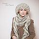 Knit kit 'Tiramisu with cream'. Headwear Sets. Oksana Vladarskaya. Online shopping on My Livemaster.  Фото №2
