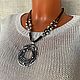 Necklace, stylish pendant, unusual decoration on the neck metal, boho style. Necklace. Treasures Of Aphrodite. My Livemaster. Фото №5