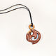 Pendant - Amulet made of wood, 'sprout of a fern' (Pau Rosa). Pendant. OakForest Wooden Jewelry. My Livemaster. Фото №4