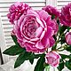 Пионы из холодного фарфора. Элементы интерьера. Николаева Ирина. Created flowers.. Интернет-магазин Ярмарка Мастеров.  Фото №2