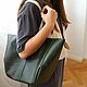 Сумка кожаная женская зеленая. Классическая сумка. Migoto_bags. Ярмарка Мастеров.  Фото №4