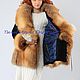 Jacket avtoledi "Pretty woman"with fur of Fox. Outerwear Jackets. Exclusive clothes Dneproart (dneproart). My Livemaster. Фото №5