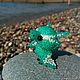 Order Emerald dragon amigurumi bead toy. KOTiYA. Livemaster. . Miniature figurines Фото №3