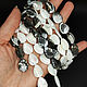 Pearl beads/shell black lip carved sheet 16h12mm. Beads1. - Olga - Mari Ell Design. Online shopping on My Livemaster.  Фото №2