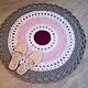 Order Knitted rug knitted round Provence. knitted handmade rugs (kovrik-makrame). Livemaster. . Carpets Фото №3