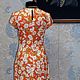 Retro-style sheath dress 'Orange Summer'. Dresses. Moda No Time. My Livemaster. Фото №5
