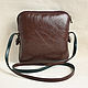 Brown handbag with patchwork ornament (eco-leather). Classic Bag. Cuteshop. My Livemaster. Фото №4