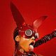Футуристический шлем маска ЗАЙЦА, красный натуральная кожа. Маски персонажей. CONANHORDE. Интернет-магазин Ярмарка Мастеров.  Фото №2