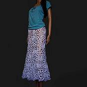Платье сарафан ажурное вязаное крючком