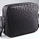 Сумка из кожи страуса IMS0522B. Классическая сумка. CrocShop товары из экзотической кожи. Интернет-магазин Ярмарка Мастеров.  Фото №2
