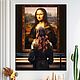Order Painting modern art Girl in the museum. Mona Lisa. House of the Sun (irina-bast). Livemaster. . Pictures Фото №3