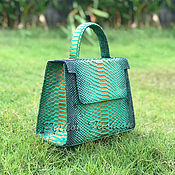 Сумки и аксессуары handmade. Livemaster - original item PRIZM Python leather handbag. Handmade.