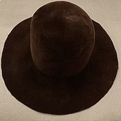 Винтаж handmade. Livemaster - original item Vintage ladies` hat vintage USSR Panama felt hat. Handmade.