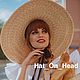 Шляпа на завязках из соломы с широкими полями 17 см. Шляпы. Hats-And-Caps (Елена). Ярмарка Мастеров.  Фото №6