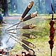 Picnic skewers 6 pcs., wood to order, flat and angular from 3,5 days. Skewers. Revansh. My Livemaster. Фото №5