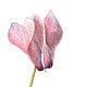 Картина "Цикламены цветут" акварель розовый фуксия зеленый. Картины. Юлия Рустамьян (Julrust). Ярмарка Мастеров.  Фото №5