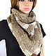 Light warm knitted scarf (bactus) from Alpaca, Shawls, Korolev,  Фото №1