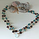 Necklace-chain made of garnet, apatite and beryl. Chain. Sonia Dov jewellery. My Livemaster. Фото №6