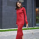 Burgundy suit with a skirt. Suits. SHAPAR - knitting clothes. Online shopping on My Livemaster.  Фото №2