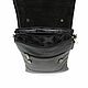 Men's bag: Men's black leather tablet bag Creon Mod S95m-712. Men\'s bag. Natalia Kalinovskaya. My Livemaster. Фото №6
