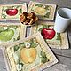 Order Decorative napkins: Napkins Apples five pieces. Kitchen. Livemaster. . Gifts for March 8 Фото №3