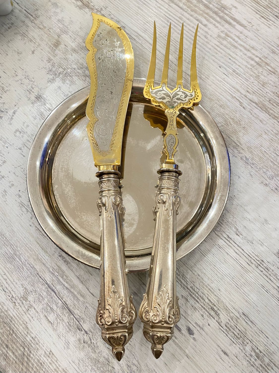 Винтаж: Антикварные столовые приборы серебро Франция купить в интернет ...