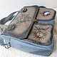 Cool Italian leather briefcase with engraving and painting. Brief case. Innela- авторские кожаные сумки на заказ.. My Livemaster. Фото №4