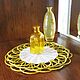 Order Set: Tray and openwork placemat. wicker baskets. Livemaster. . Trays Фото №3