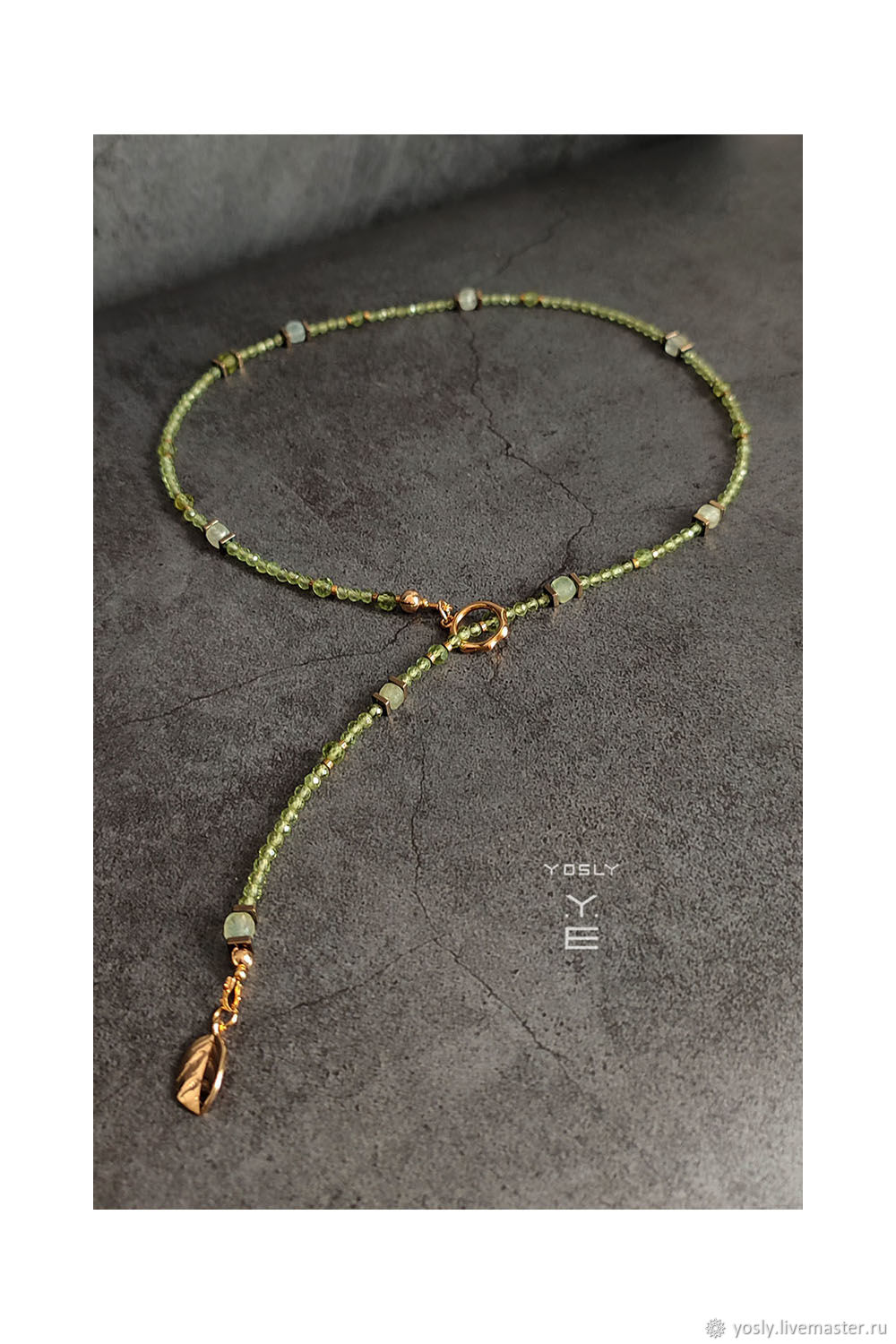 Колье галстук • "Июнь" – заказать на Ярмарке Мастеров – T3ATIRU | Колье ...