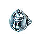 Ring: Silver ring with hematite Scarab, Rings, Sevastopol,  Фото №1