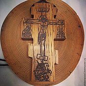 Русский стиль handmade. Livemaster - original item The cross with a prayer in the car. Handmade.